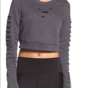 BRAND NEW ALO YOGA RIPPED CROP TOP